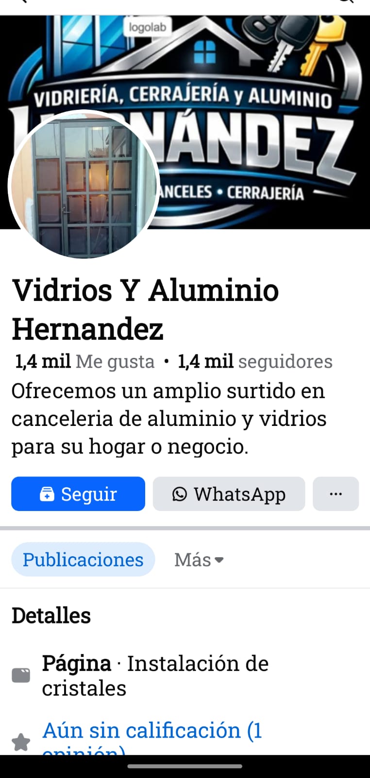 Imagen adjunta de Vidriería, cancelería y cerrajería HERNÁNDEZ